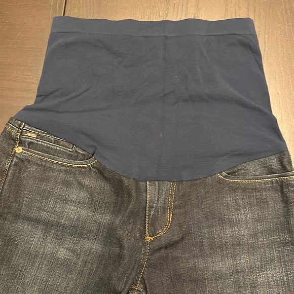 Joe’s Jeans Pea in the Pod Designer Dark wash Jeans Bootcut Sz S full belly band - Picture 3 of 10